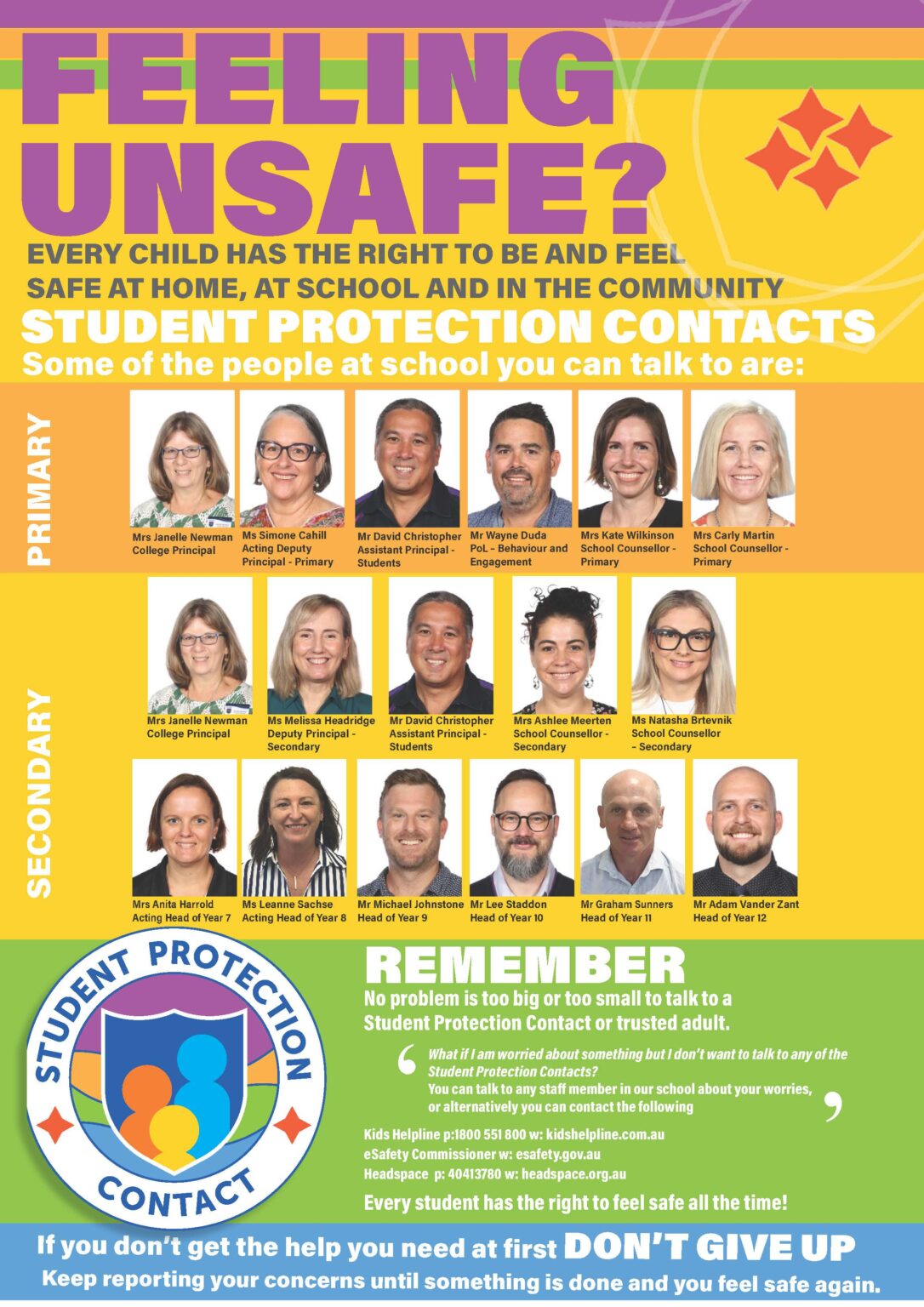 Student Protection Policy Student Wellbeing and Protection | MacKillop Catholic College, Mount Peter